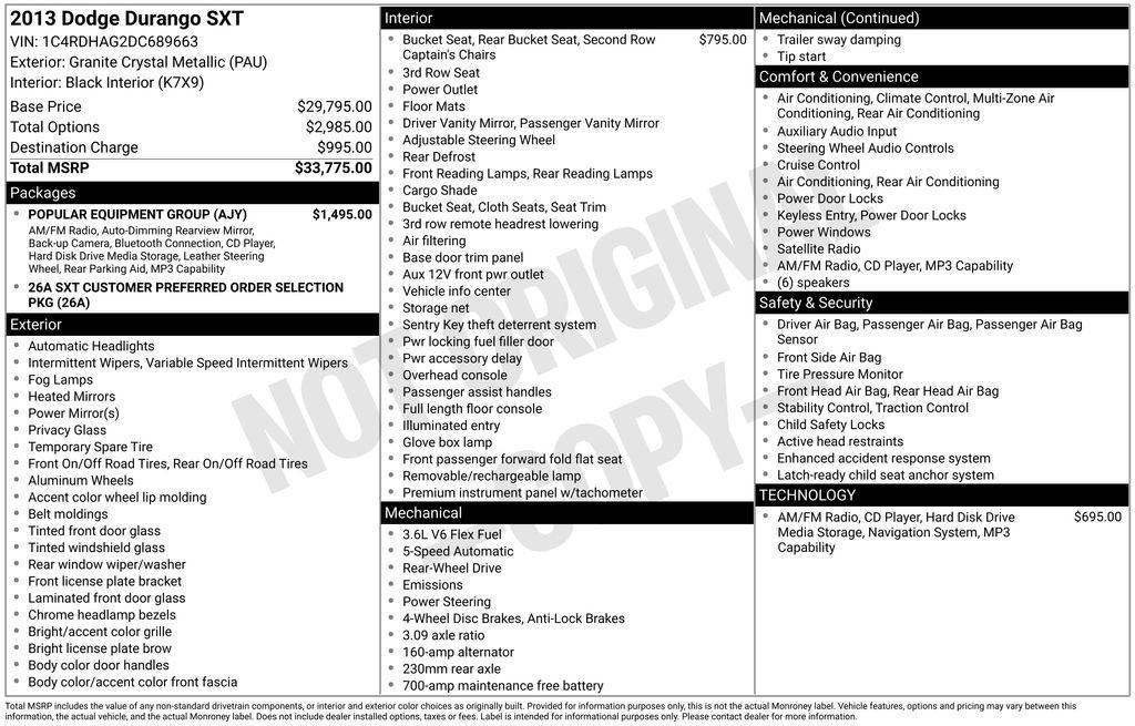 used 2013 Dodge Durango car, priced at $9,947