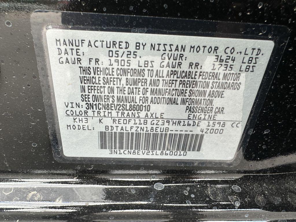 new 2025 Nissan Versa car, priced at $20,659