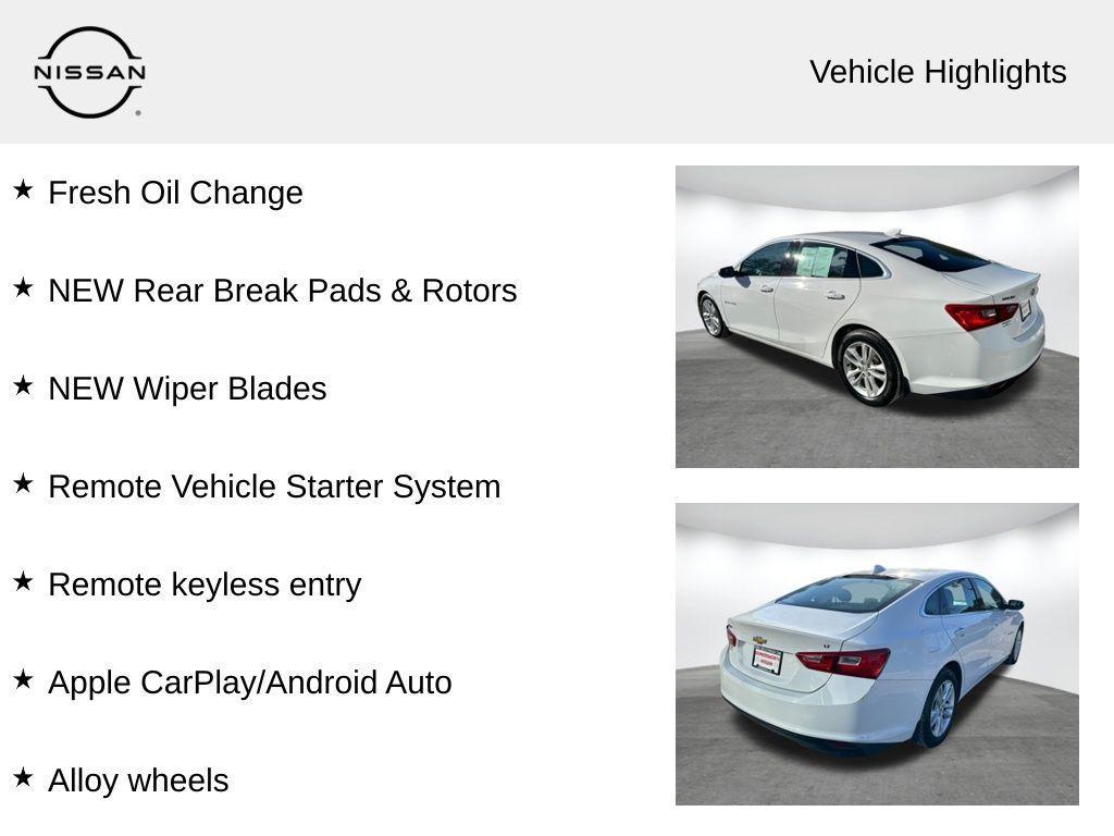 used 2018 Chevrolet Malibu car, priced at $11,948