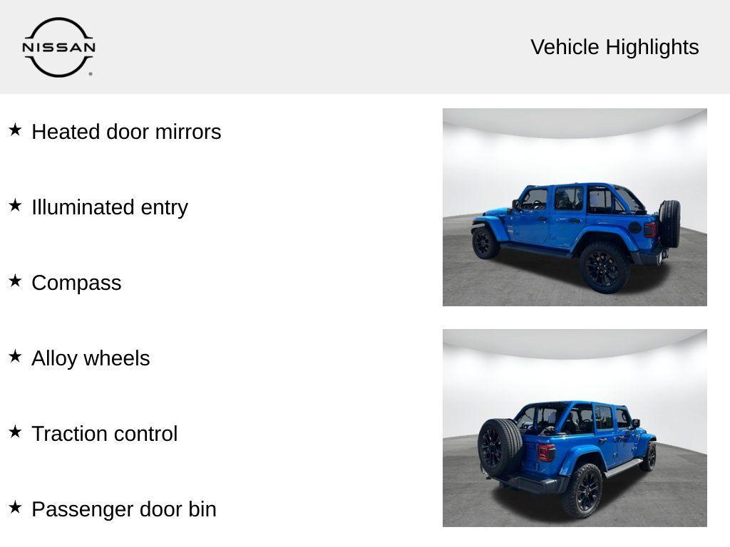 used 2021 Jeep Wrangler Unlimited 4xe car, priced at $22,354