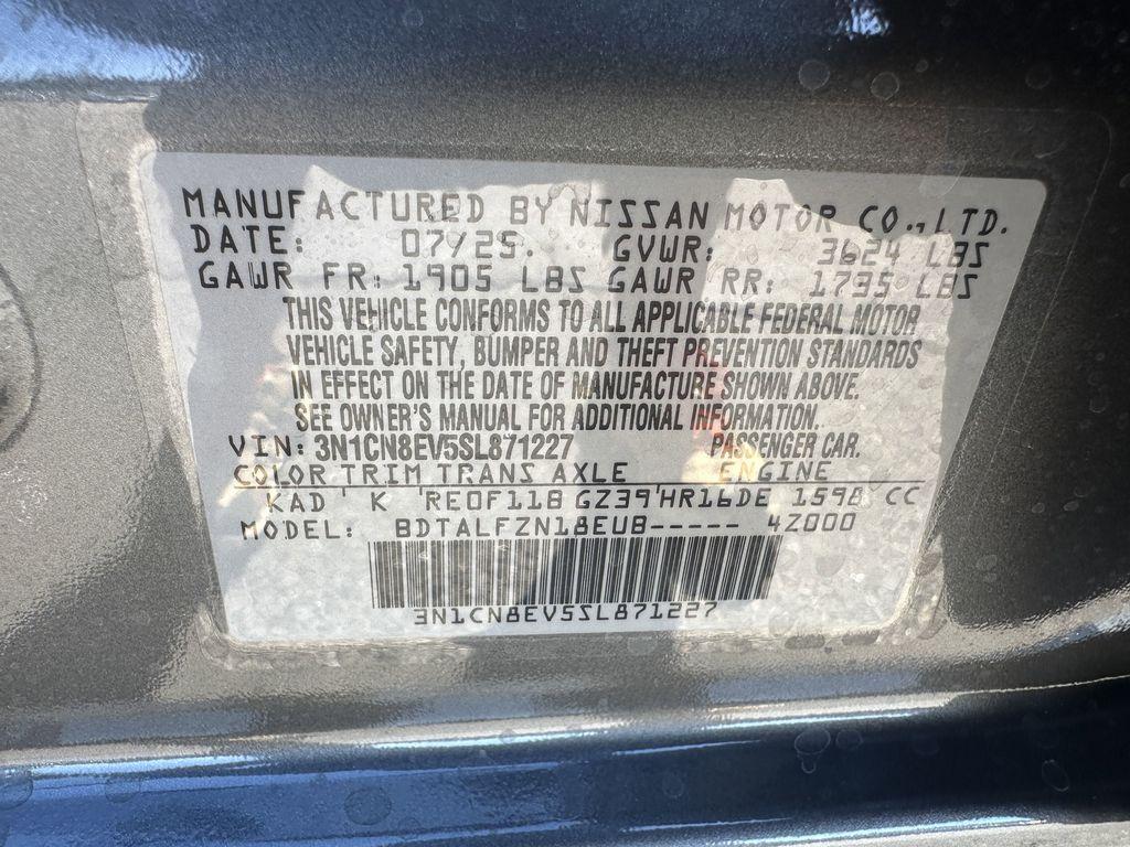 new 2025 Nissan Versa car, priced at $20,636