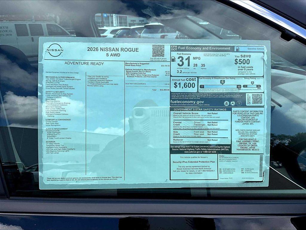 new 2026 Nissan Rogue car, priced at $30,606