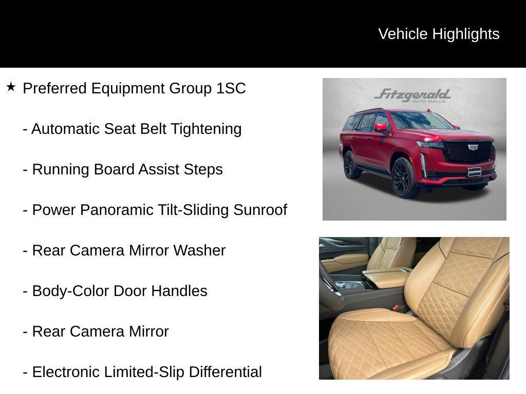 used 2024 Cadillac Escalade car, priced at $92,794