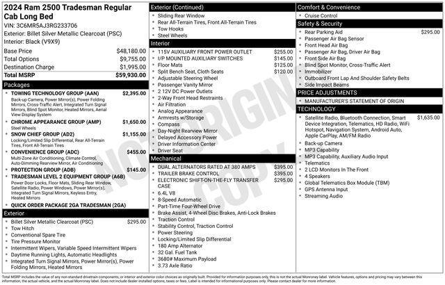 used 2024 Ram 2500 car, priced at $41,380