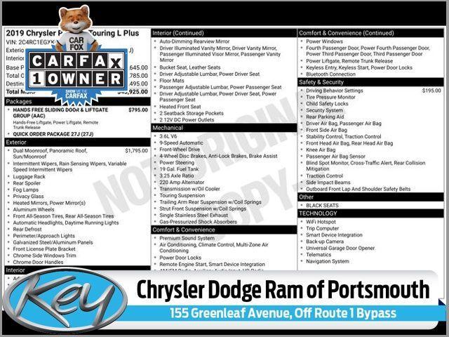 used 2019 Chrysler Pacifica car, priced at $14,995