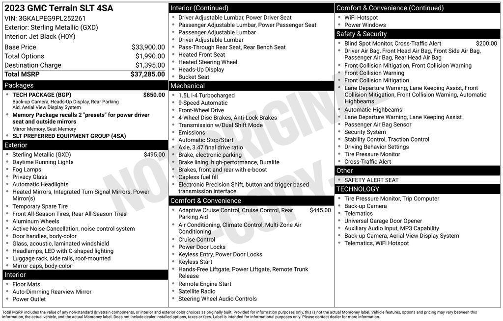 used 2023 GMC Terrain car, priced at $22,690