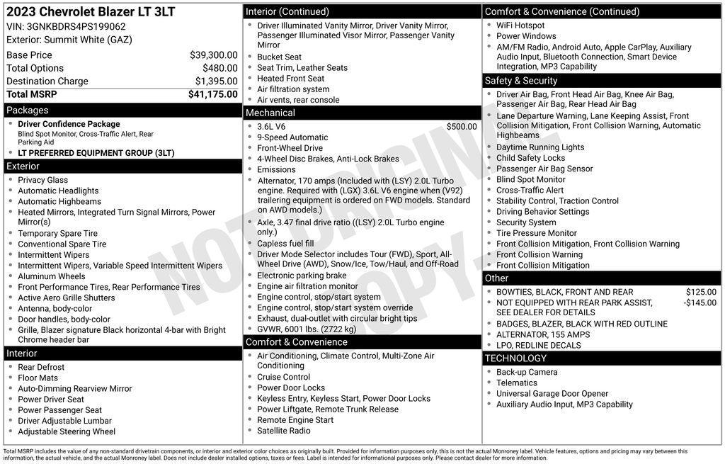 used 2023 Chevrolet Blazer car, priced at $25,790