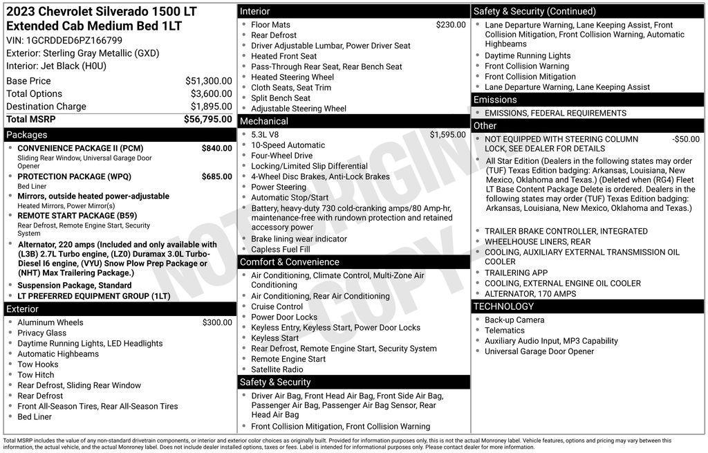 used 2023 Chevrolet Silverado 1500 car, priced at $36,990