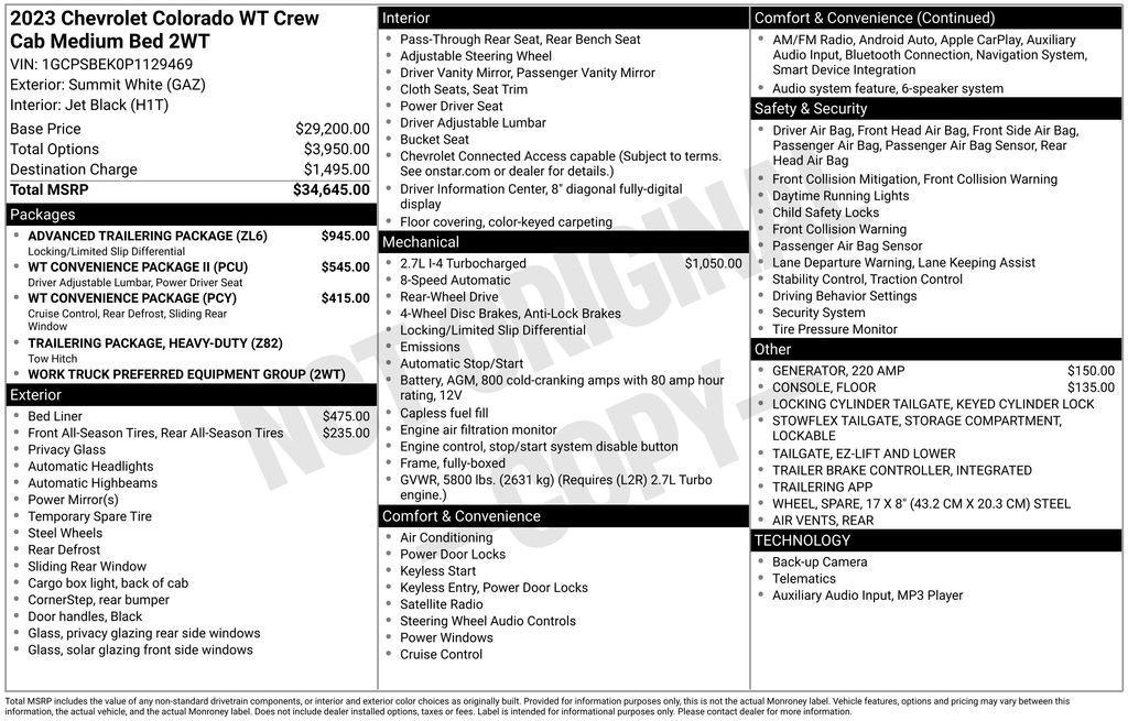 used 2023 Chevrolet Colorado car, priced at $25,990