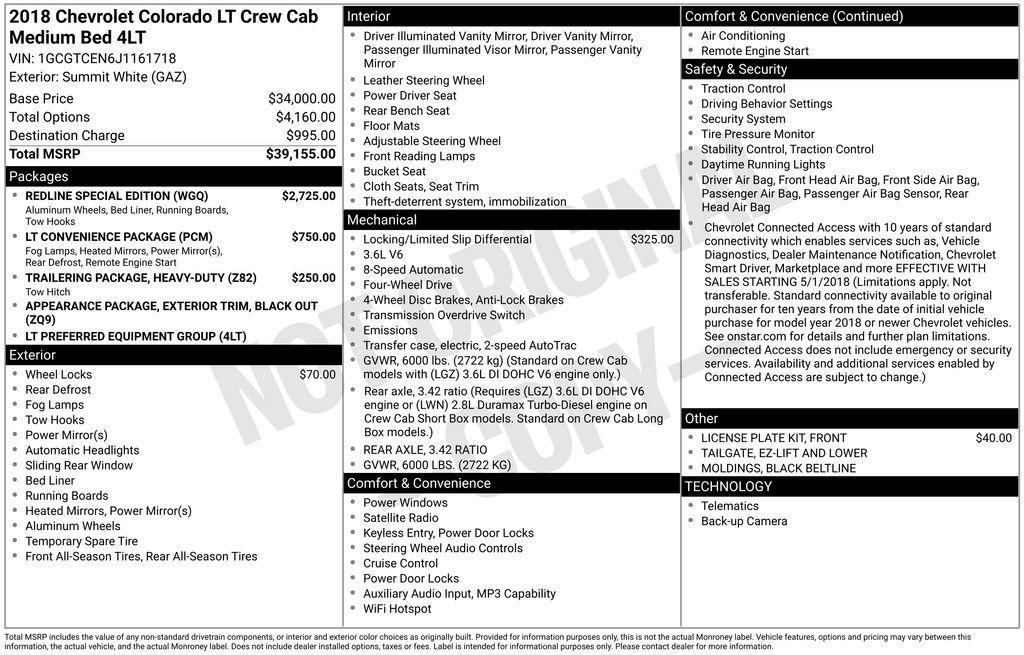 used 2018 Chevrolet Colorado car, priced at $17,590