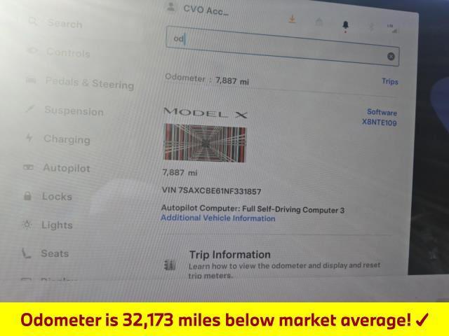 used 2022 Tesla Model X car, priced at $67,615