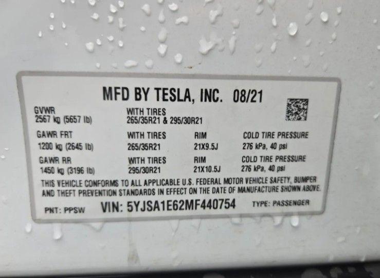 used 2021 Tesla Model S car, priced at $51,910