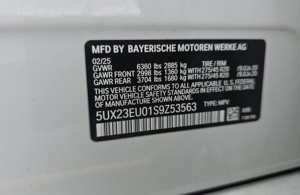 used 2025 BMW X5 car, priced at $62,500