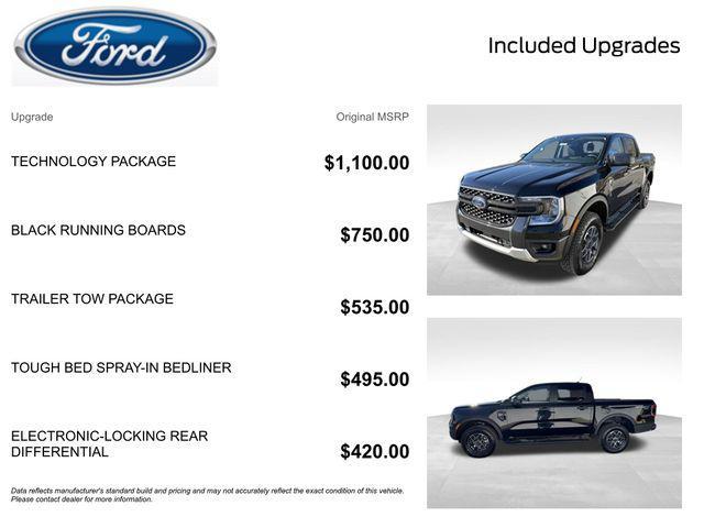 new 2025 Ford Ranger car, priced at $38,338
