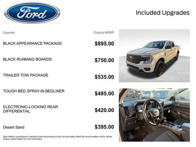 new 2025 Ford Ranger car, priced at $38,338