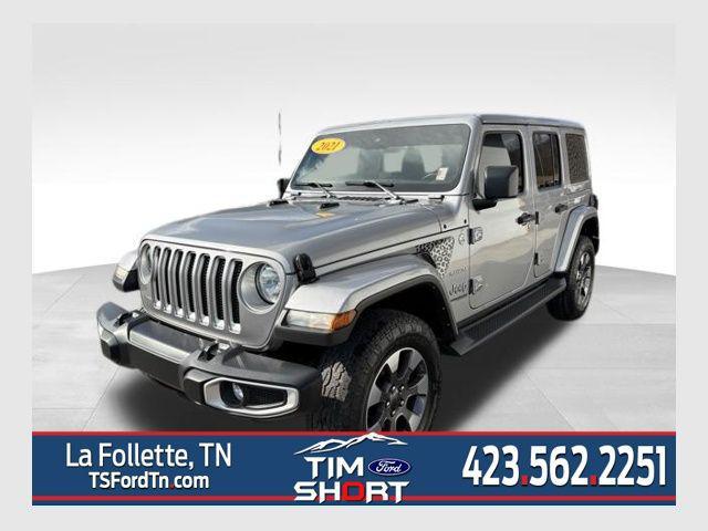 used 2021 Jeep Wrangler Unlimited car, priced at $29,383