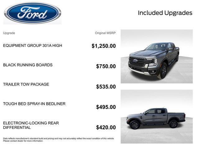 new 2025 Ford Ranger car, priced at $39,488