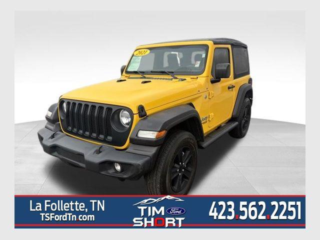 used 2021 Jeep Wrangler car, priced at $23,499