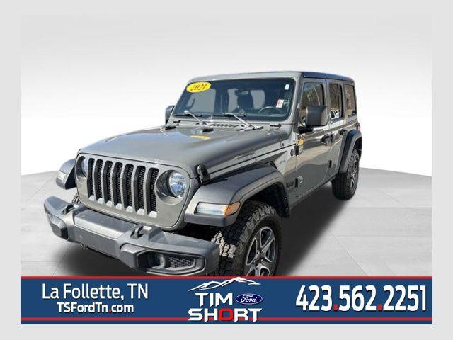 used 2021 Jeep Wrangler Unlimited car, priced at $24,499