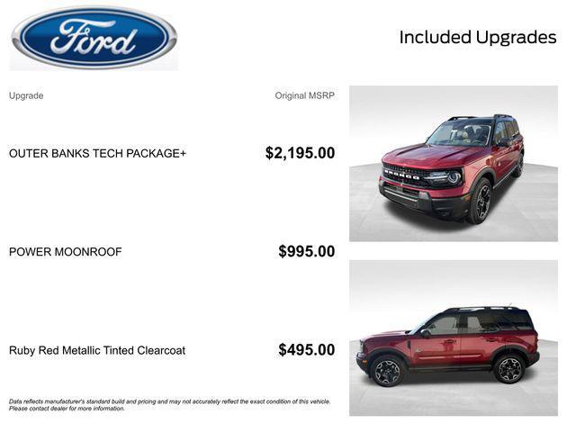 new 2025 Ford Bronco Sport car, priced at $35,888