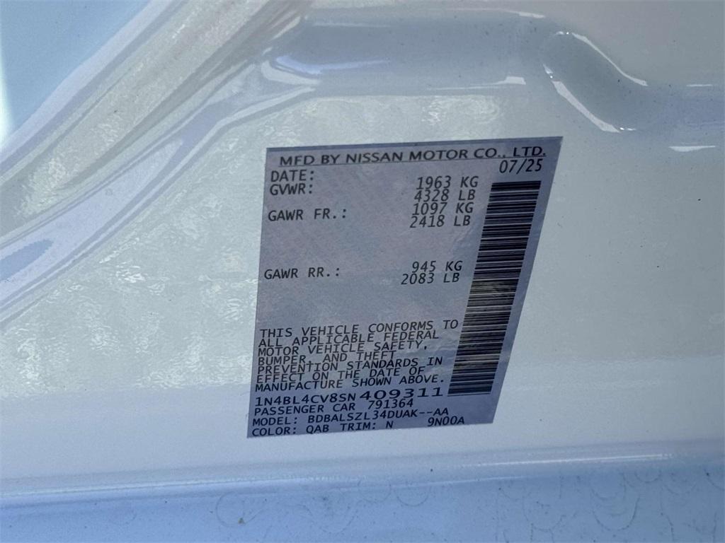 new 2025 Nissan Altima car, priced at $32,112