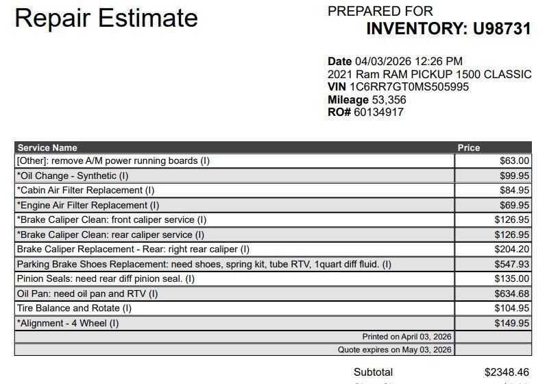 used 2021 Ram 1500 Classic car