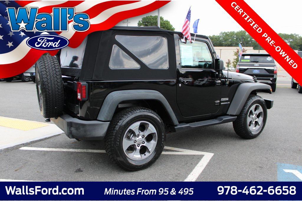 used 2016 Jeep Wrangler car, priced at $14,594