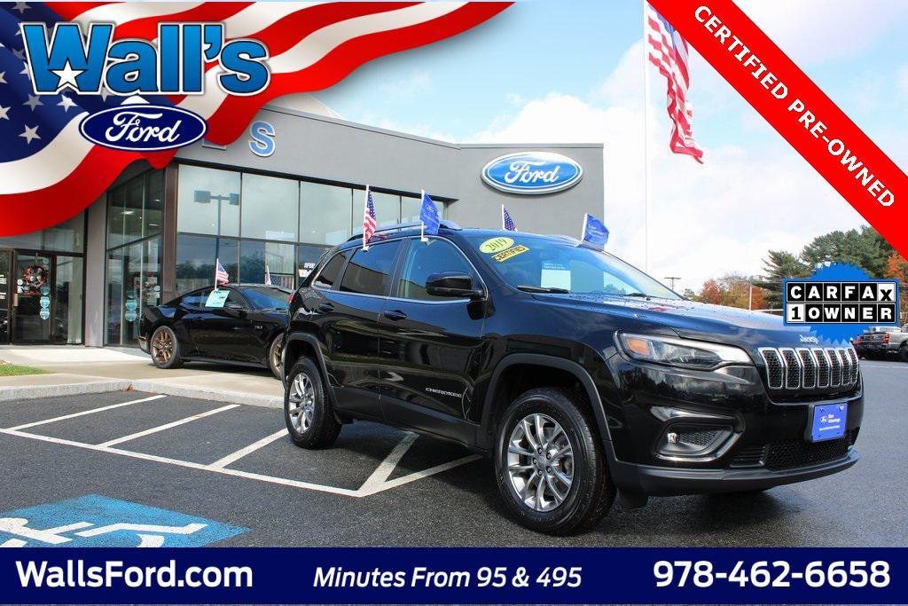 used 2019 Jeep Cherokee car, priced at $19,105
