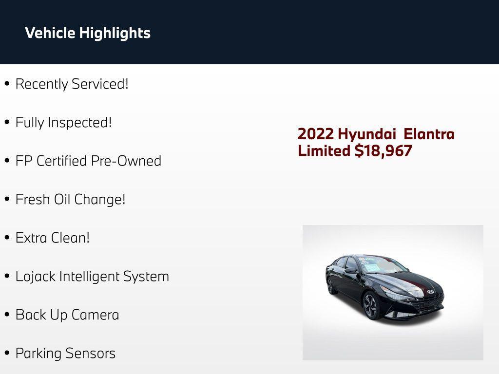 used 2022 Hyundai Elantra car, priced at $18,967