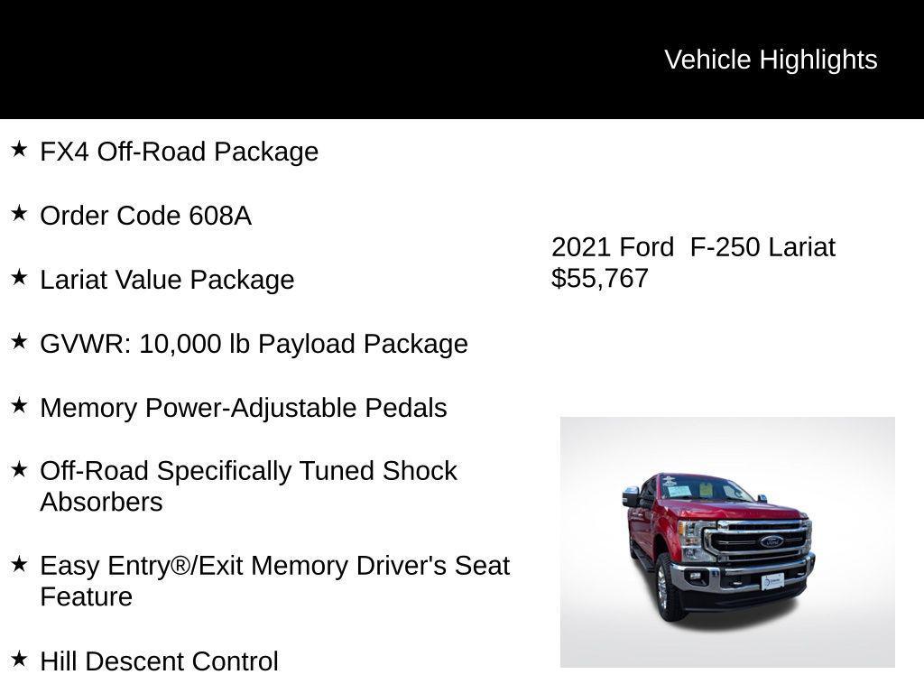 used 2021 Ford F-250 car, priced at $55,597