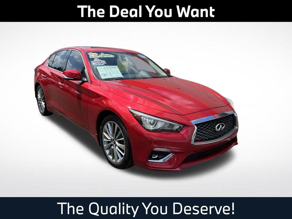 used 2022 INFINITI Q50 car, priced at $27,497