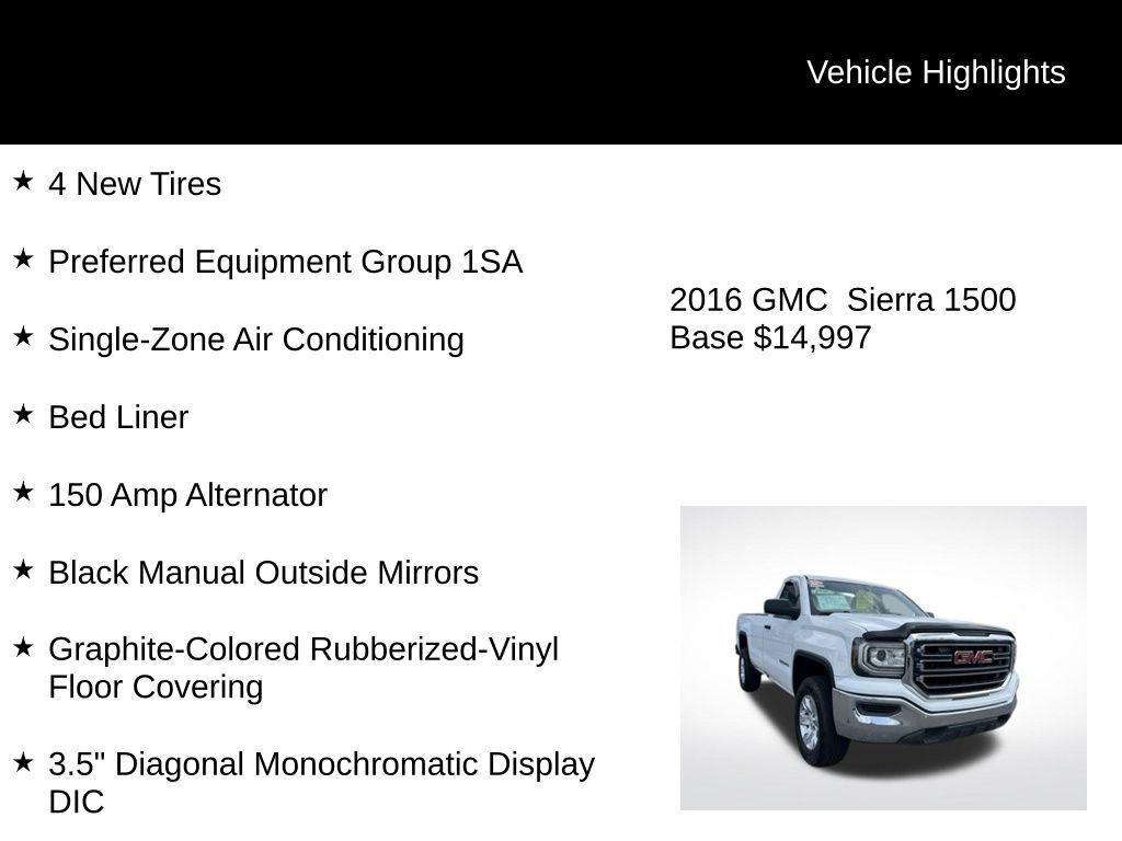 used 2016 GMC Sierra 1500 car, priced at $14,997