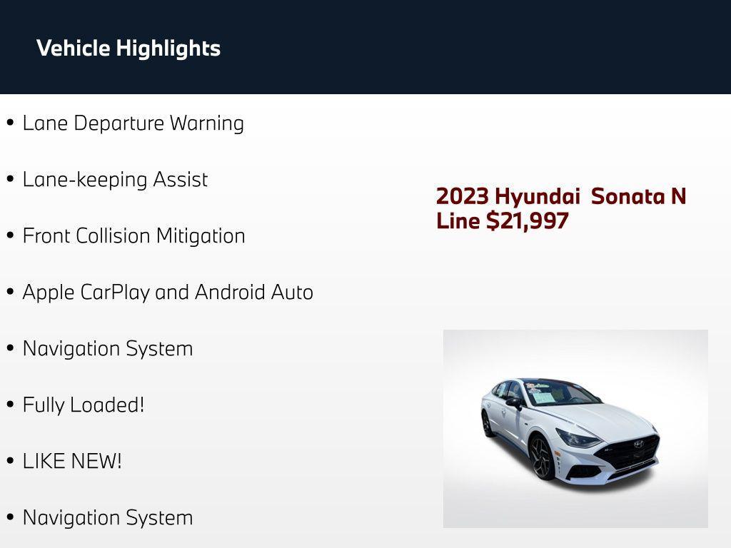 used 2023 Hyundai Sonata car, priced at $21,997