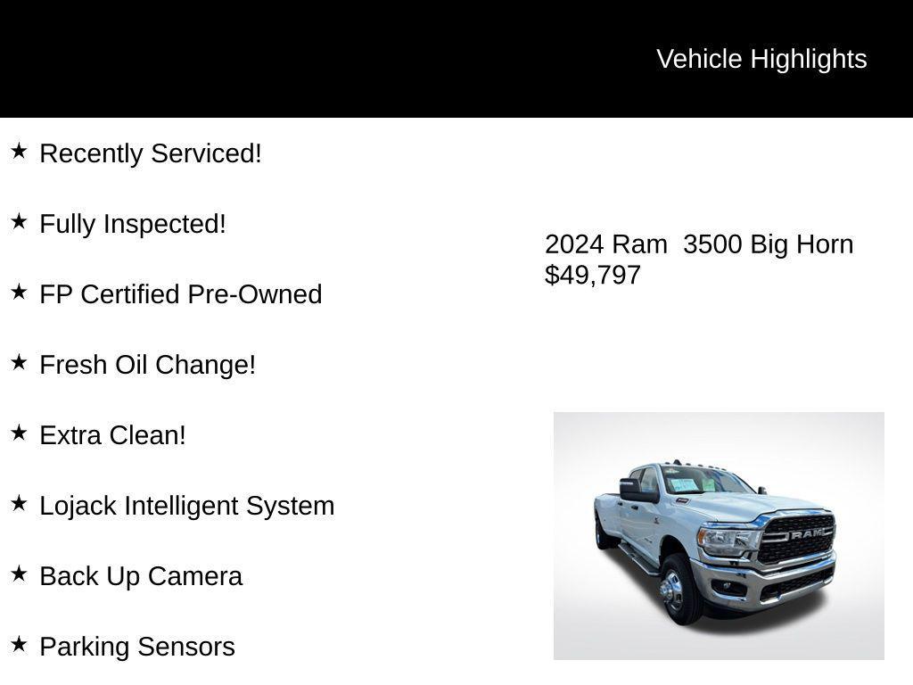 used 2024 Ram 3500 car, priced at $49,797