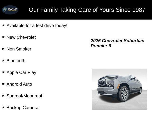 new 2026 Chevrolet Suburban car, priced at $84,891
