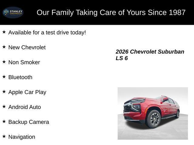 new 2026 Chevrolet Suburban car, priced at $68,977