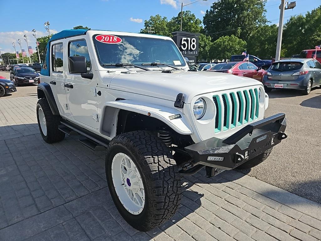 used 2018 Jeep Wrangler Unlimited car, priced at $16,500