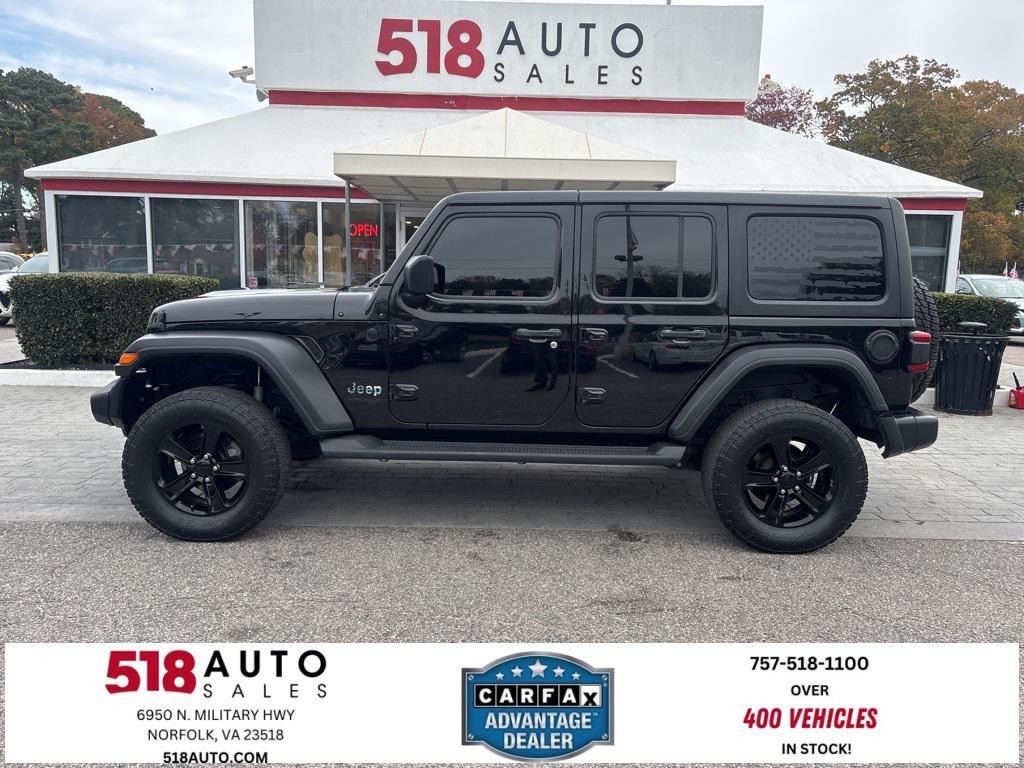 used 2021 Jeep Wrangler Unlimited car, priced at $19,500
