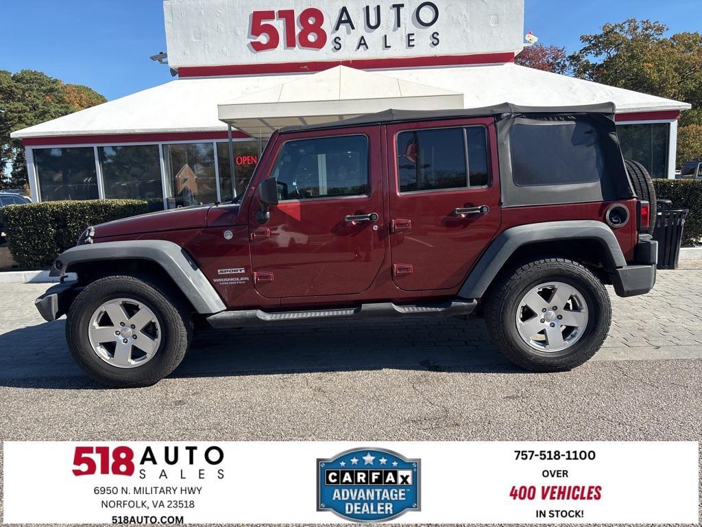 used 2010 Jeep Wrangler Unlimited car, priced at $10,500