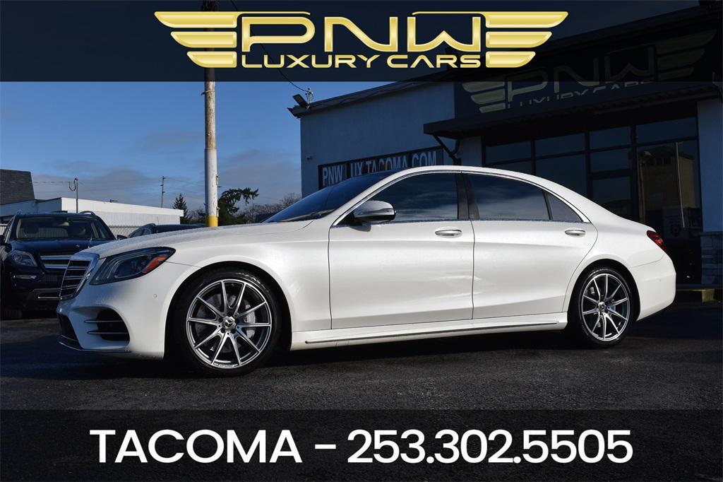 used 2020 Mercedes-Benz S-Class car, priced at $39,990