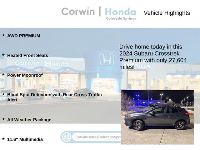 used 2024 Subaru Crosstrek car, priced at $24,000