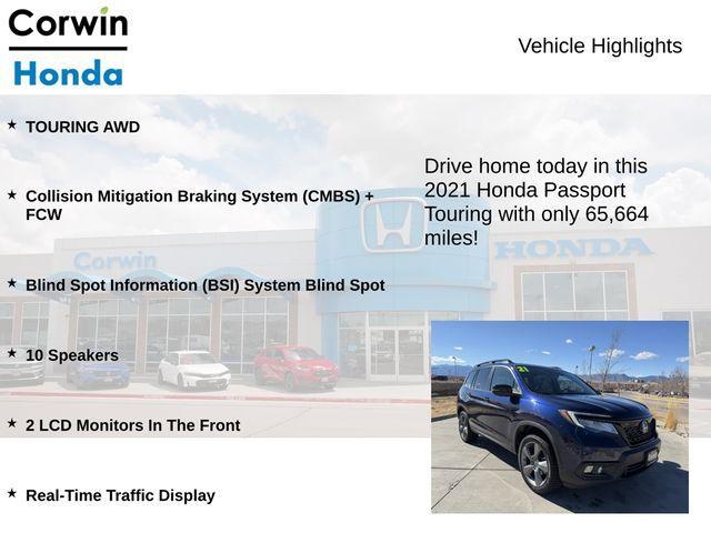 used 2021 Honda Passport car, priced at $26,000