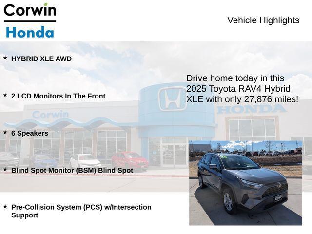 used 2025 Toyota RAV4 Hybrid car, priced at $32,500