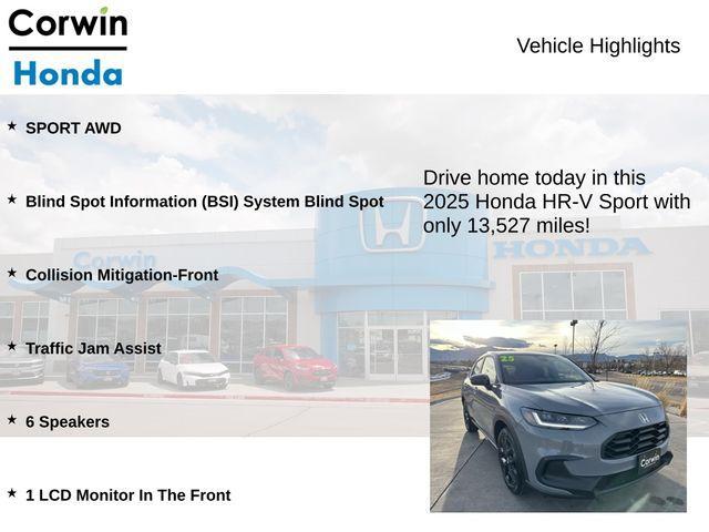 used 2025 Honda HR-V car, priced at $27,100