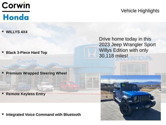 used 2023 Jeep Wrangler car, priced at $27,200