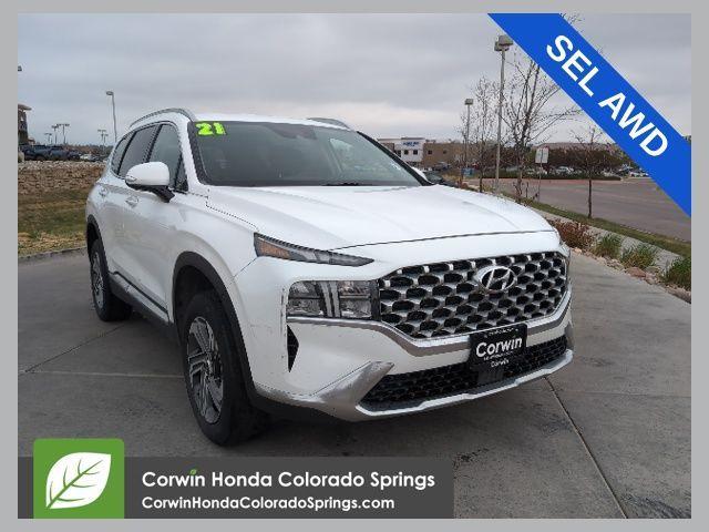 used 2021 Hyundai Santa Fe car, priced at $19,300