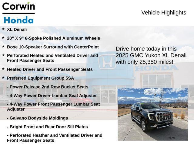 used 2025 GMC Yukon XL car, priced at $70,200