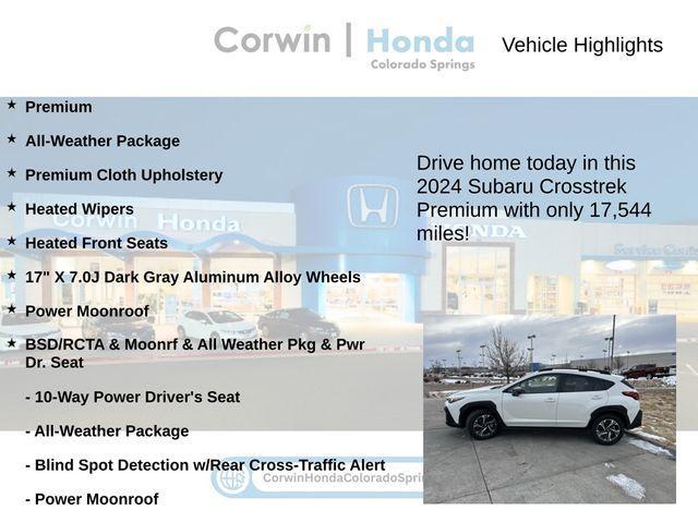 used 2024 Subaru Crosstrek car, priced at $25,000