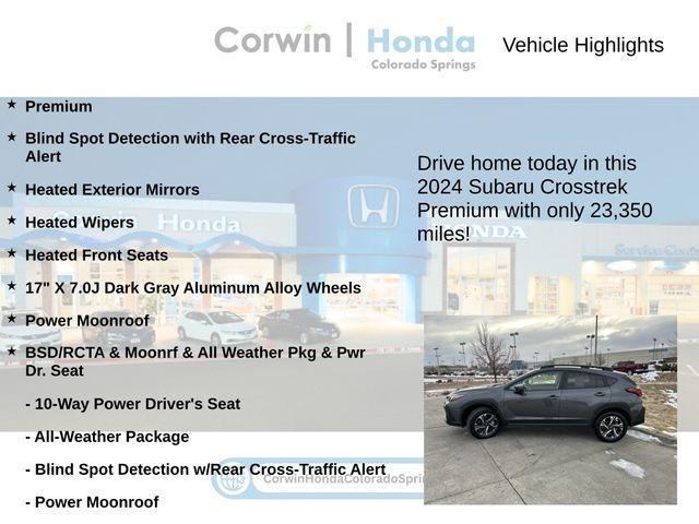 used 2024 Subaru Crosstrek car, priced at $25,000