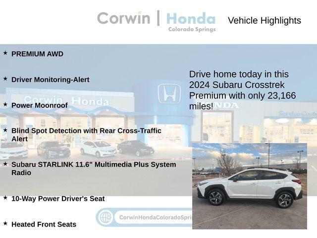 used 2024 Subaru Crosstrek car, priced at $23,850